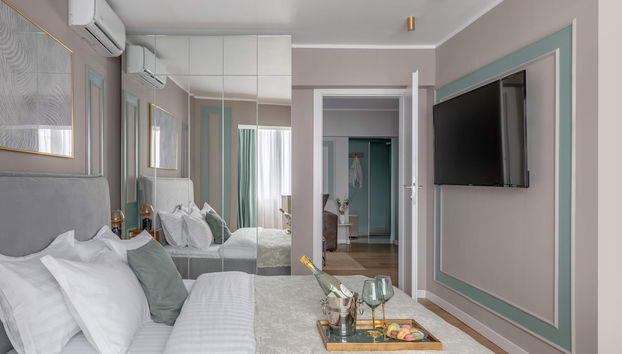 Sublime Minty Green 1BR on the Park - Foto 4, Habitación