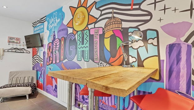 Artist Studio - Super Central Brighton - Sleeps 2 3 Guests - Free Wifi - Foto 3, Habitación