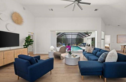 Tranquil Beachy Boho Pool home, 5mi beach, 4 Bedroom 3 Bath - Foto 32