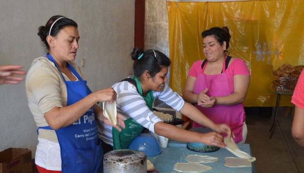Street food being made from scratch
