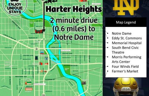 Walk to Notre Dame Harter Heights Hideaway - Foto 49