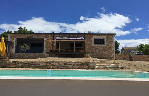 Villa à Barjac piscine chauffée et vue panoramique - Photo 7