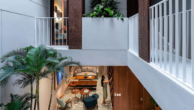 Zona de estar del vestíbulo