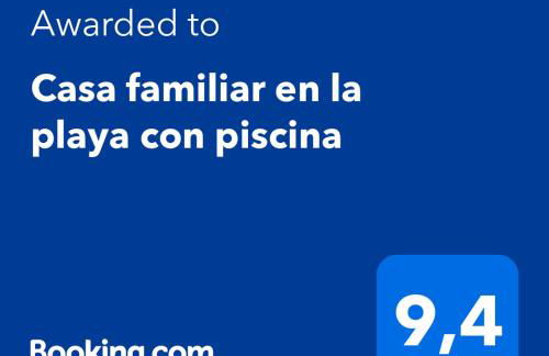 Casa familiar en la playa con piscina - Foto 12