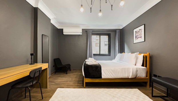 The Gorgeous Graphite 2bdr 5min to CAI Airport - Foto 2, Habitación