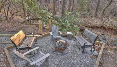 Luxury Cabin Sleeps 8 with creekside fire pit near Helen GA - Foto 3, Other