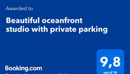 Beautiful oceanfront studio with private parking - Foto 2