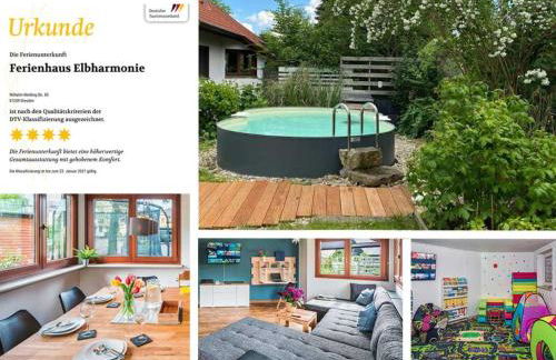 Ferienhaus Elbharmonie - Hunde willkommen, Garten vollständig umzäunt, Pool, Kamin und Spielzimmer - super für Familientreffen - Foto 1