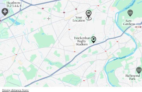 West London Apartment with easy access to Heathrow Airport & Twickenham Rugby Stadium - Foto 22