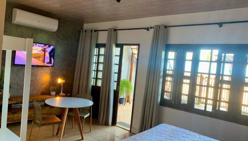 Suíte frente mar com cozinha e quintal pés na areia - Foto 2