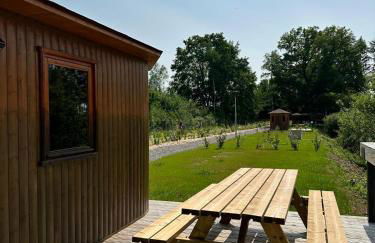 La Feuille - Cabane isolée avec vue sur étang, terrasse privée & pêche - Foto 5