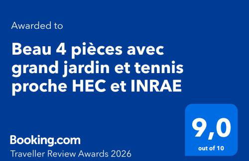Beau 4 pièces avec grand jardin et tennis proche HEC et INRAE - Foto 2