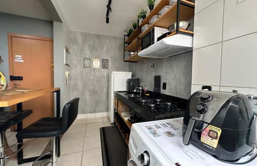 Flats Praia Uberlandia - Apt próximo ao Praia Clube - Area de lazer com Portaria 24 horas, piscina, academia, brinquedoteca, churrasqueira e áreas verdes para caminhadas - Foto 44