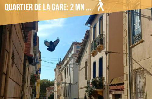 Le Cosy Perpignan Centre, 2 rooms, 2 bathrooms, free WIFI, free parking, lift, central, renovated, spacious - Foto 36