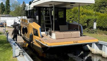 Yacht als Wohnung zu vermieten Hausboot direkt Tempelhofer Hafen - Foto 2