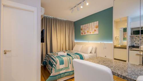 Studio com 1 Cama de Casal e 1 Solteiro - ECO0509 - Foto 5