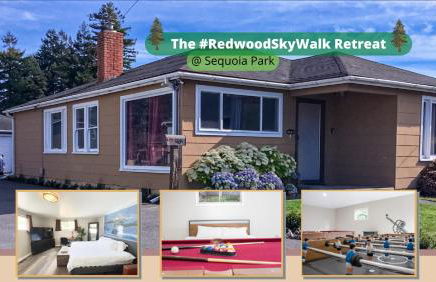 Private Home - #RedwoodSkyWalkRetreat - 5BD, Pro Pool Table, BBQ, Foosball, Darts, Fireplace, Movie Projector, Stereo, Cotton Bedding - Foto 1