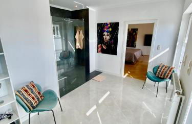 Villa am Steinhuder Meer App Suite-La Fleur-mit Pantry Küche, Luftreinigungssystem, Garten, WLAN - Foto 12