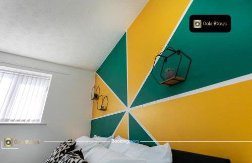 Quick Deals l 5 Bedroom l Sleeps 10 l Parking l Ideal for Groups l Oak Stays Short Lets & Serviced Accommodations - Foto 51