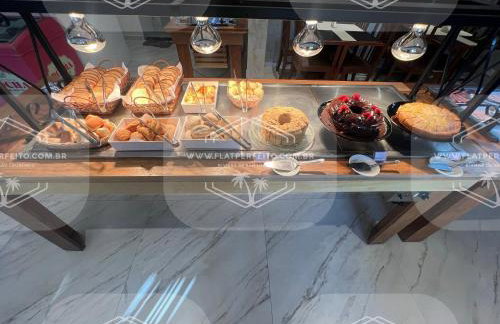 Flat Perfeito Flat Amarilis em Riviera São Lourenço com café da manhã e enxoval completo toalhas praia e piscina com trocas - Foto 37