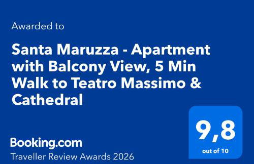 Santa Maruzza - Apartment with Balcony View, 5 Min Walk to Teatro Massimo & Cathedral - Foto 48