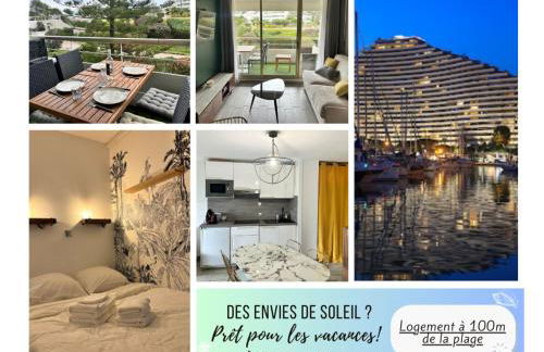 4 pers , 100m de la plage marina baie des anges French Riviera - Foto 2