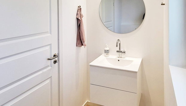 6 Person Holiday Home in Glesborg - Foto 5, Baño