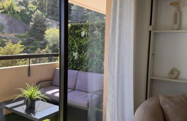 Studio de LUXE Portes de Monaco - Vue MER - Piscine - Wifi - Foto 7