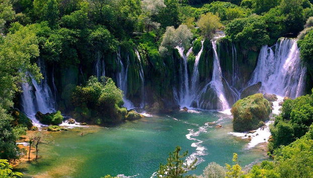 The stunning Kravice Waterfalls