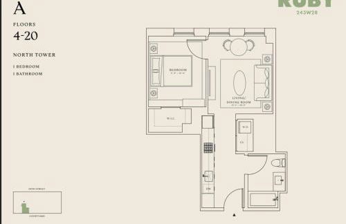 Blueground Chelsea rooftop pool nr High Line NYC-2148 - Foto 14