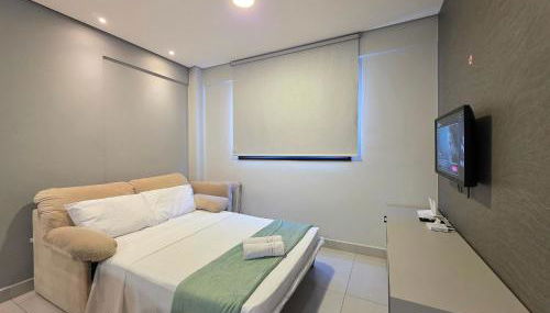 Flat novo e moderno, 4 pessoas ao lado do Paraguai - Foto 5