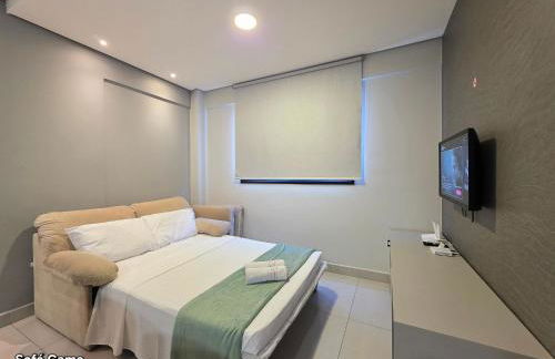 Flat novo e moderno, 4 pessoas ao lado do Paraguai - Foto 5