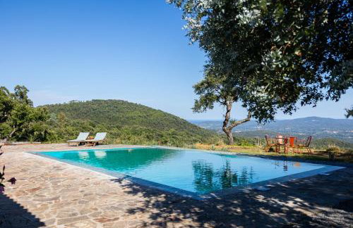Mas provençal avec piscine chauffée, tennis, pétanque, vue mer, 20 min St Tropez - Foto 1