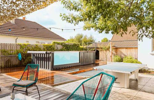 CHEZDAMDAM - la Villa du Thar - plage 300m piscine babyfoot arcade pingpong pétanque - Foto 15