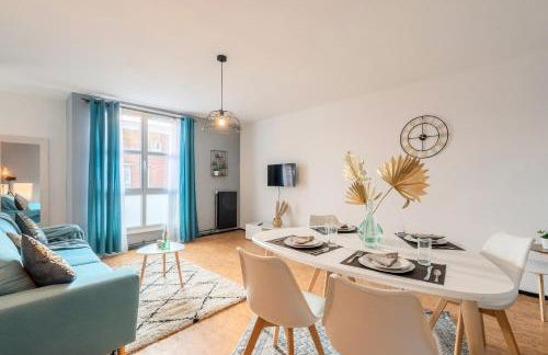 Grand T2 à 8mn de Lille et Stadium Terrasse et parking privé - Foto 11