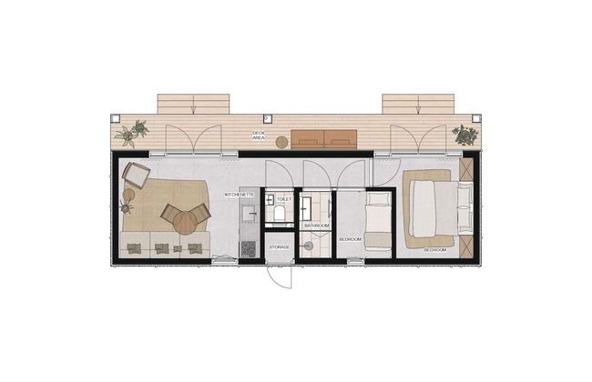 Lodge With a Spacious Terrace in Horsterwold - Photo 10