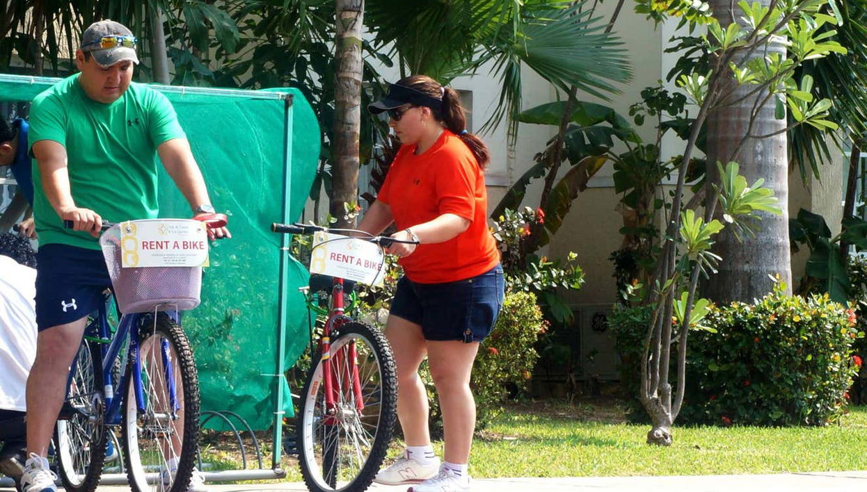 Pronti per iniziare il tour in bicicletta