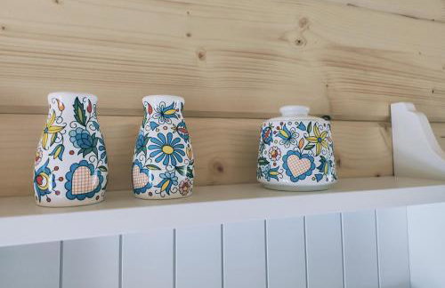 Borowikowe Zacisze drewniane domy z kominkami - Foto 48