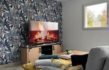 Les dunes, maison neuve 8 p bien équipée jardin clos, terrasse équipée, parking, garage à 850 m de la plage et centre bourg, sur plages du débarquement près Arromanches et Bayeux, chiens bienvenus - Foto 12