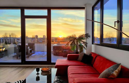 Maisonette-Penthouse inklusive Infrarot-Sauna über den Dächern von Magdeburg - Photo 2