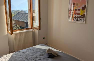 Appart 65m2 avec 2 chambres dans ferme rénovée - Parking gratuit - Grande vue montagnes - Foto 17