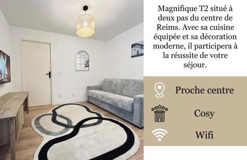 4 clairmarais T2 chic et cocooning proche centre - Foto 24