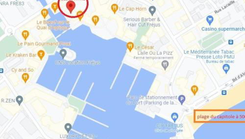 Grande terrasse Cœur Port Fréjus 5 pers - Foto 4