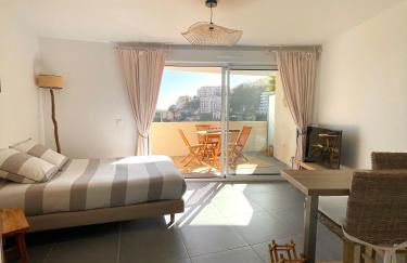 Luxueux Studio Neuf - Frontière Monaco - Piscine - Parking privé - Foto 35