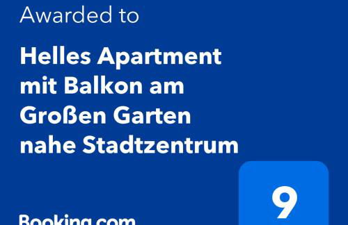 Helles Apartment mit Balkon am Großen Garten nahe Stadtzentrum - Foto 36