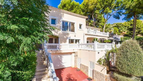 Exklusive Villa in Paguera für bis zu 8 Personen, mit Meerblick und Pool - Foto 5, Garden, Garden view