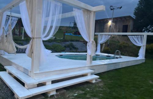 Koperkowy Raj Beskid Wyspowy Domek Małopolska Jacuzzi Playroom - Foto 34