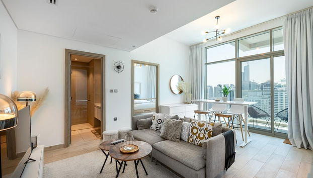 Chic 2BR w Dubai Marina Views - Foto 4, Habitación