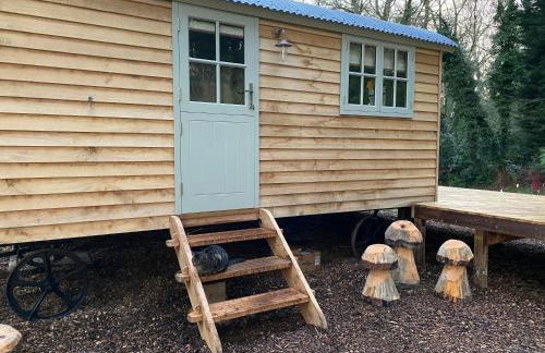 Chez Maurice Luxury Shepherds Hut with Bath and Hot Tub - Foto 18
