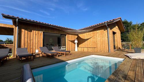 Maison en bois avec piscine proche de la plage - Foto 1